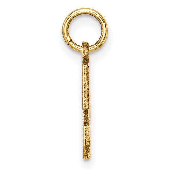 14k Yellow Gold, Varsity Collection, Small D/C Pendant Number 5 - Picture 2 of 5
